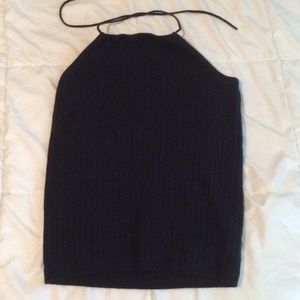 Navy Blue Knit Halter top